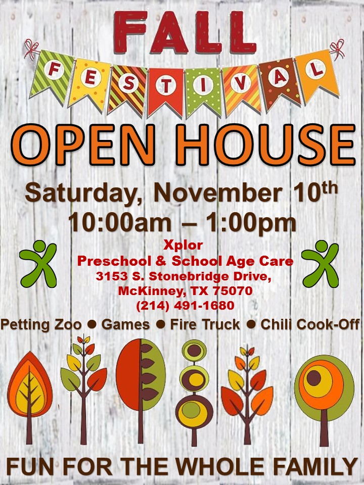 daycare open house flyers